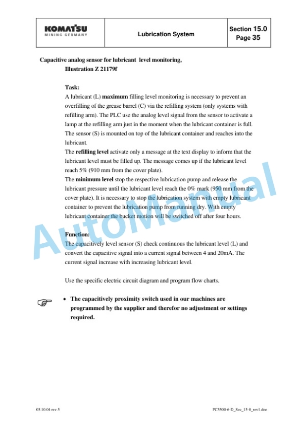 Komatsu PC5500-6 Hydraulic Mining Shovel Shop Manual SMPC550015023 5 Komatsu PC5500-6 Hydraulic Mining Shovel Shop Manual SMPC550015023 - Image 5