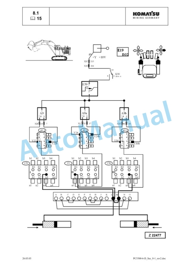 Komatsu PC5500-6 Hydraulic Mining Shovel Shop Manual SMPC550015025 3 Komatsu PC5500-6 Hydraulic Mining Shovel Shop Manual SMPC550015025 - Image 3
