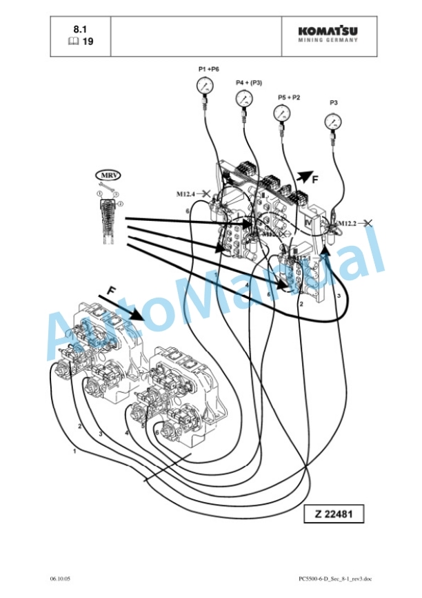 Komatsu PC5500-6 Hydraulic Mining Shovel Shop Manual SMPC550015032 3 Komatsu PC5500-6 Hydraulic Mining Shovel Shop Manual SMPC550015032 - Image 3
