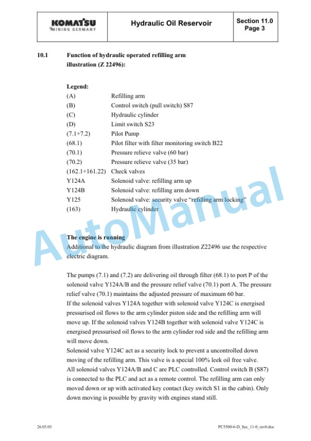 Komatsu PC5500-6 Hydraulic Mining Shovel Shop Manual SMPC550015035 4 Komatsu PC5500-6 Hydraulic Mining Shovel Shop Manual SMPC550015035 - Image 4