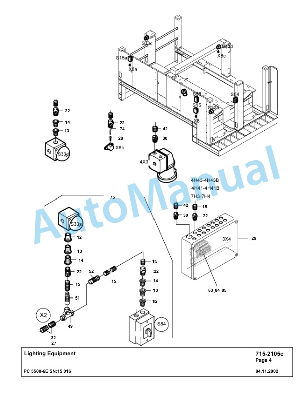 Komatsu PC5500-6E Hydraulic Excavator Parts Manual G15016 4 Komatsu PC5500-6E Hydraulic Excavator Parts Manual G15016-4
