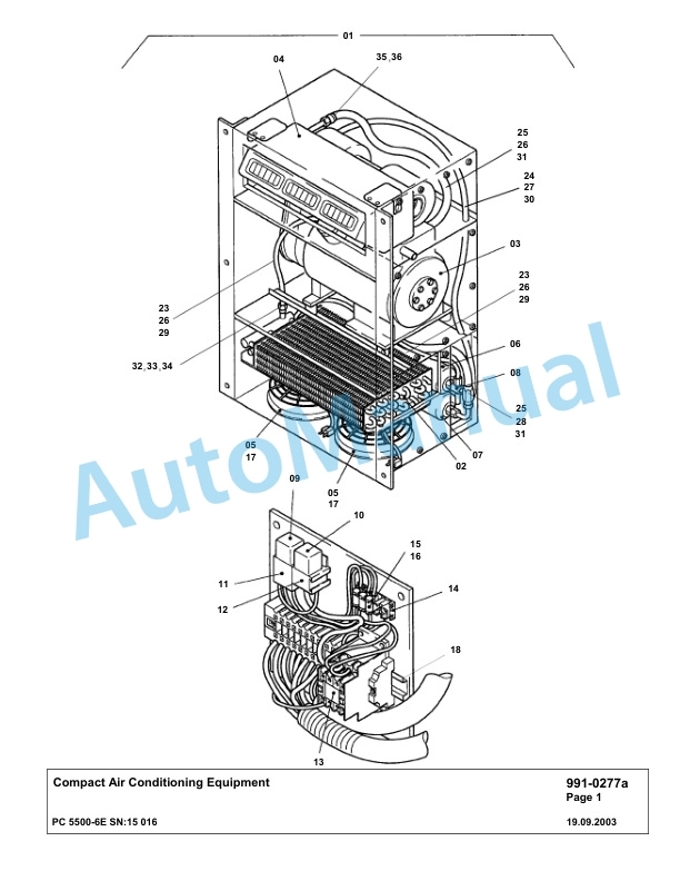 Komatsu PC5500-6E Hydraulic Excavator Parts Manual G15016 5 Komatsu PC5500-6E Hydraulic Excavator Parts Manual G15016-5