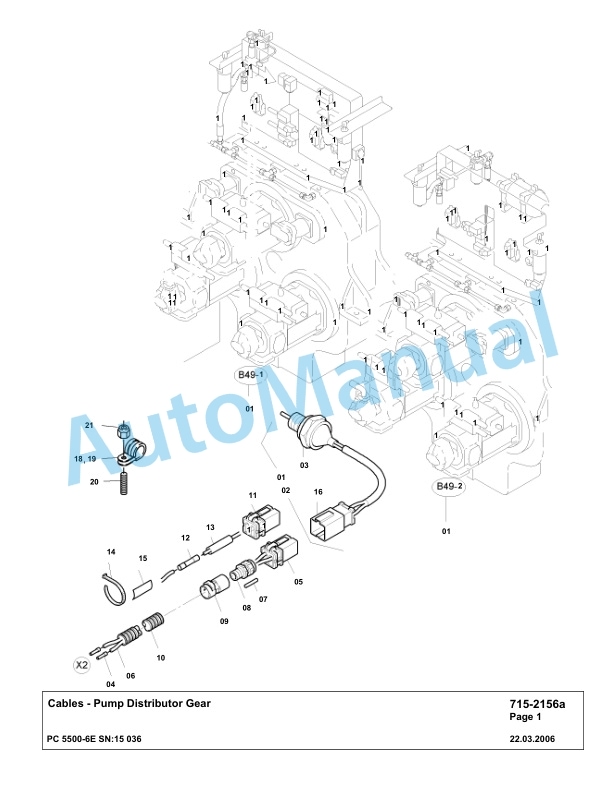 Komatsu PC5500-6E Hydraulic Excavator Parts Manual G15036 4 Komatsu PC5500-6E Hydraulic Excavator Parts Manual G15036-4