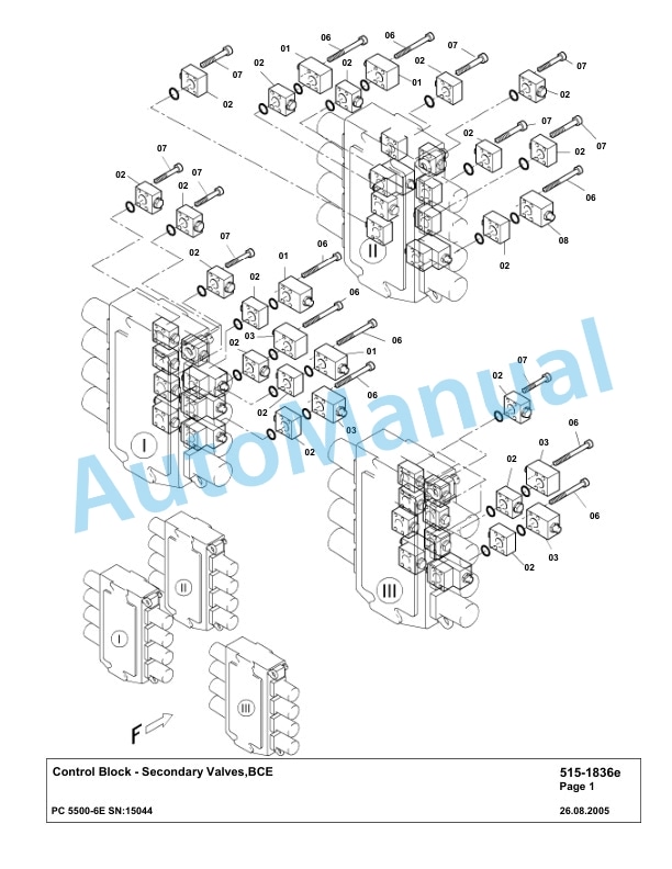 Komatsu PC5500-6E Hydraulic Excavator Parts Manual G15044 2 Komatsu PC5500-6E Hydraulic Excavator Parts Manual G15044-2