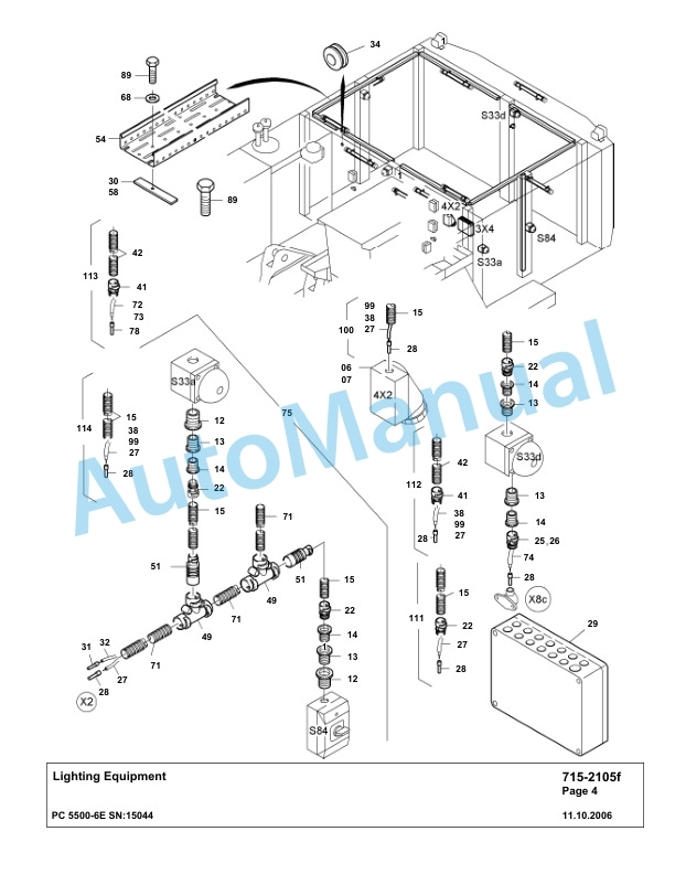 Komatsu PC5500-6E Hydraulic Excavator Parts Manual G15044 4 Komatsu PC5500-6E Hydraulic Excavator Parts Manual G15044-4