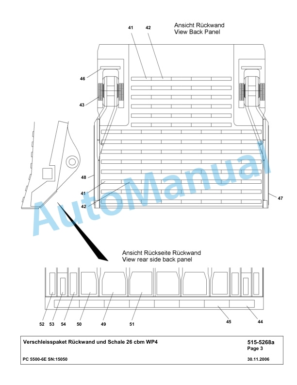 Komatsu PC5500-6E Hydraulic Excavator Parts Manual G15050 3 Komatsu PC5500-6E Hydraulic Excavator Parts Manual G15050-3
