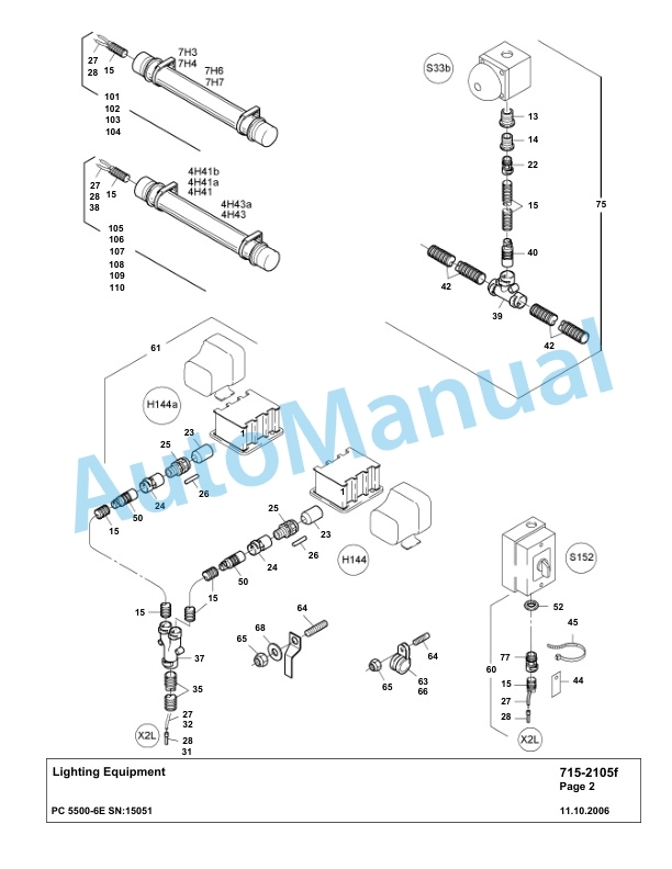 Komatsu PC5500-6E Hydraulic Excavator Parts Manual G15051 4 Komatsu PC5500-6E Hydraulic Excavator Parts Manual G15051-4