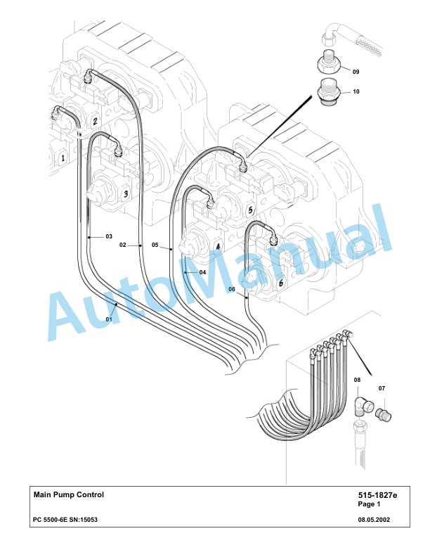 Komatsu PC5500-6E Hydraulic Excavator Parts Manual G15053 2 Komatsu PC5500-6E Hydraulic Excavator Parts Manual G15053-2