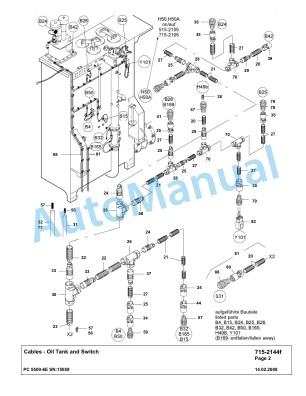 Komatsu PC5500-6E Hydraulic Excavator Parts Manual G15059 4 Komatsu PC5500-6E Hydraulic Excavator Parts Manual G15059-4