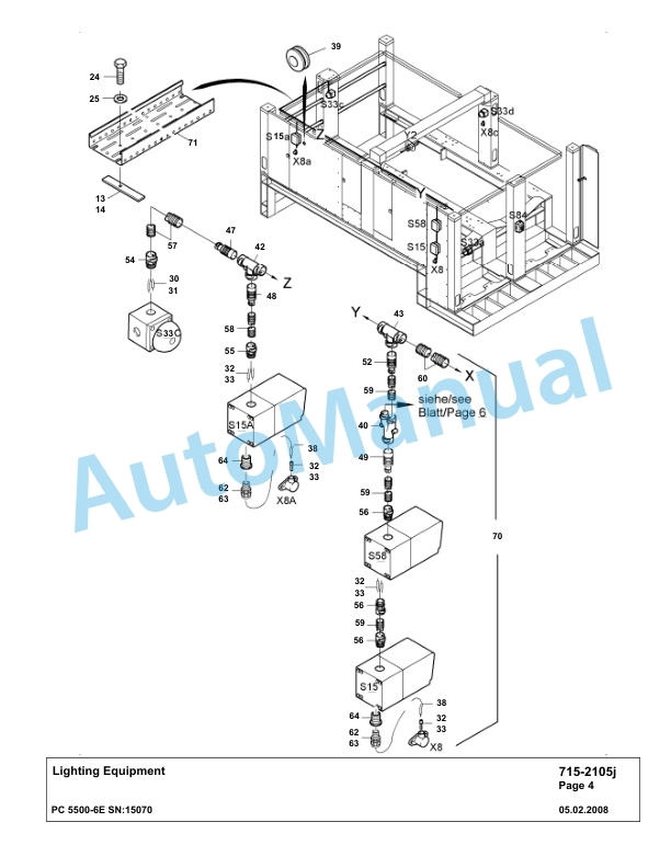Komatsu PC5500-6E Hydraulic Excavator Parts Manual G15070 4 Komatsu PC5500-6E Hydraulic Excavator Parts Manual G15070-4