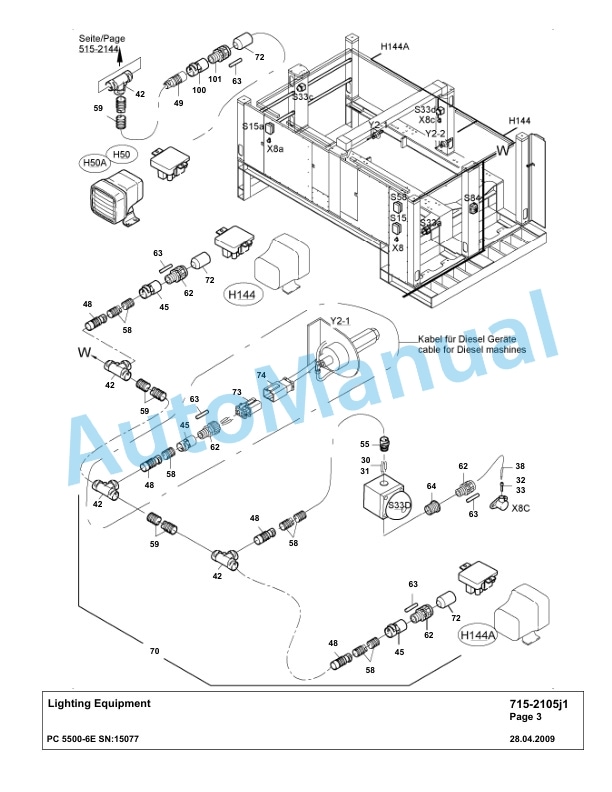 Komatsu PC5500-6E Hydraulic Excavator Parts Manual G15077 4 Komatsu PC5500-6E Hydraulic Excavator Parts Manual G15077-4