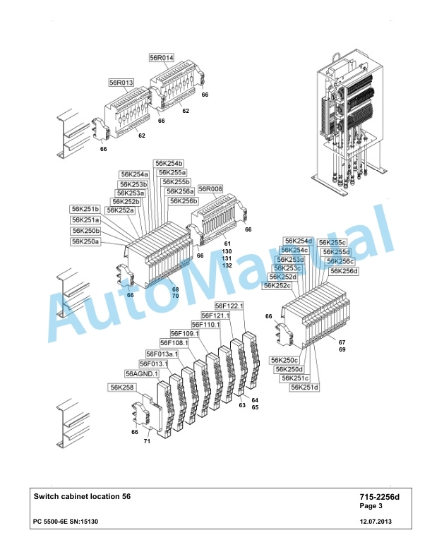 Komatsu PC5500-6E Hydraulic Excavator Parts Manual G15130-4