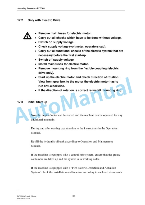 Komatsu PC5500 Hydraulic Mining Shovel General Assembly Procedure Manual PC5500ASrev4_09 5 Komatsu PC5500 Hydraulic Mining Shovel General Assembly Procedure Manual PC5500ASrev4_09 - Image 5