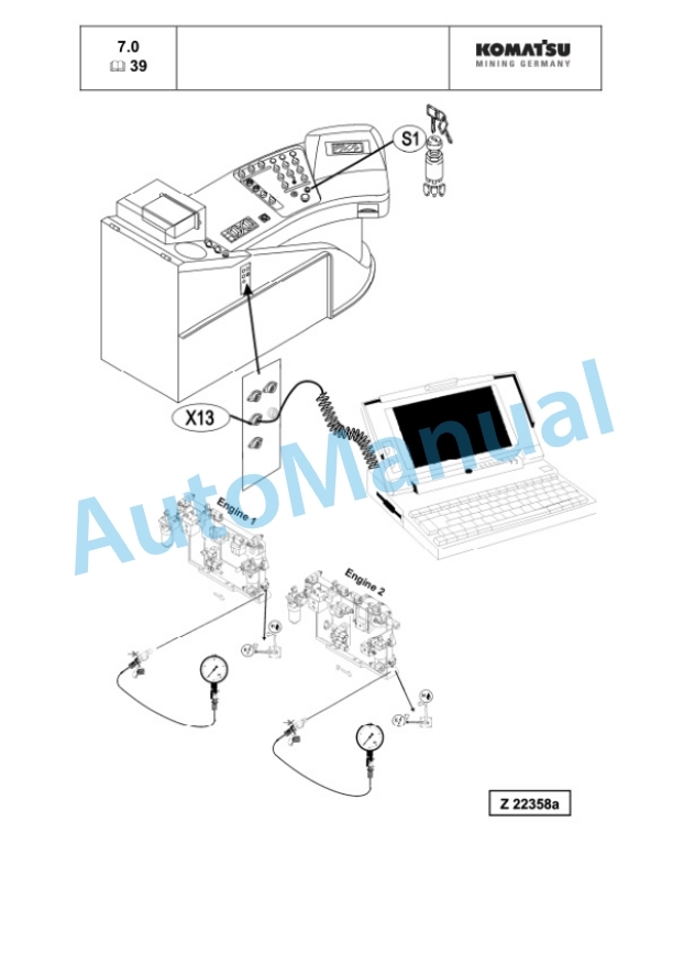 Alternative view of Komatsu PC5500E-6 Hydraulic Excavator Shop Manual 15016-upE-GB-1