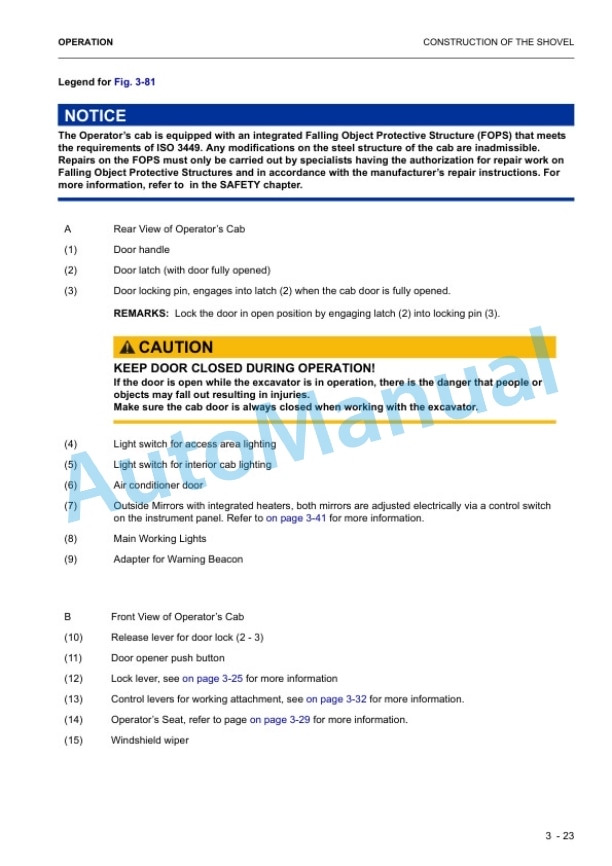 Komatsu PC5500E-6 Hydraulic Mining Shovel Operation and Maintenance Manual 15120-x-GB-0 2 Komatsu PC5500E-6 Hydraulic Mining Shovel Operation and Maintenance Manual 15120-x-GB-0 - Image 2