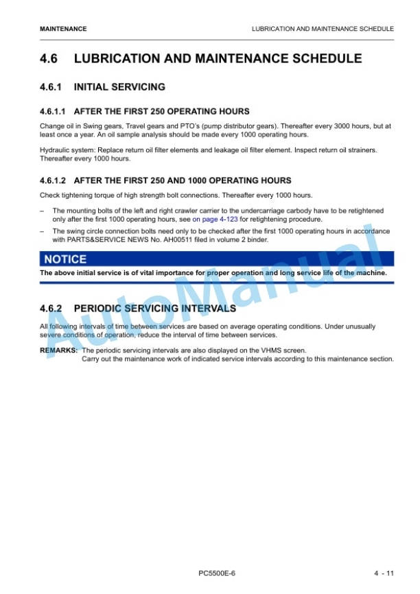 Komatsu PC5500E-6 Hydraulic Mining Shovel Operation and Maintenance Manual 15120-x-GB-0 4 Komatsu PC5500E-6 Hydraulic Mining Shovel Operation and Maintenance Manual 15120-x-GB-0 - Image 4
