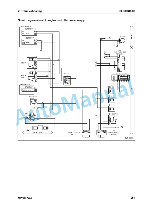 Komatsu PC550LC-8 Hydraulic Excavator Shop Manual SEN06368-00 4 Komatsu PC550LC-8 Hydraulic Excavator Shop Manual SEN06368-00 - Image 4
