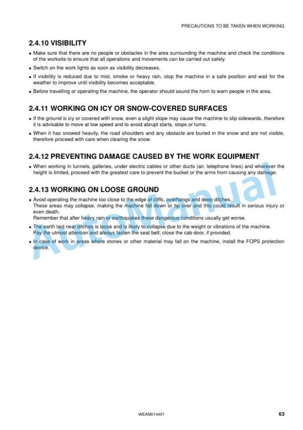 Komatsu PC55MR-3 Hydraulic Excavator Operation and Maintenance Manual WEAM014401 2 Komatsu PC55MR-3 Hydraulic Excavator Operation and Maintenance Manual WEAM014401 - Image 2
