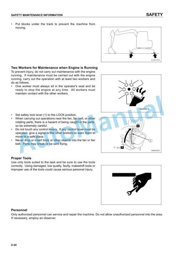 Komatsu PC58UU-3 Hydraulic Excavator Operation and Maintenance Manual SEAM040500T 2 Komatsu PC58UU-3 Hydraulic Excavator Operation and Maintenance Manual SEAM040500T - Image 2