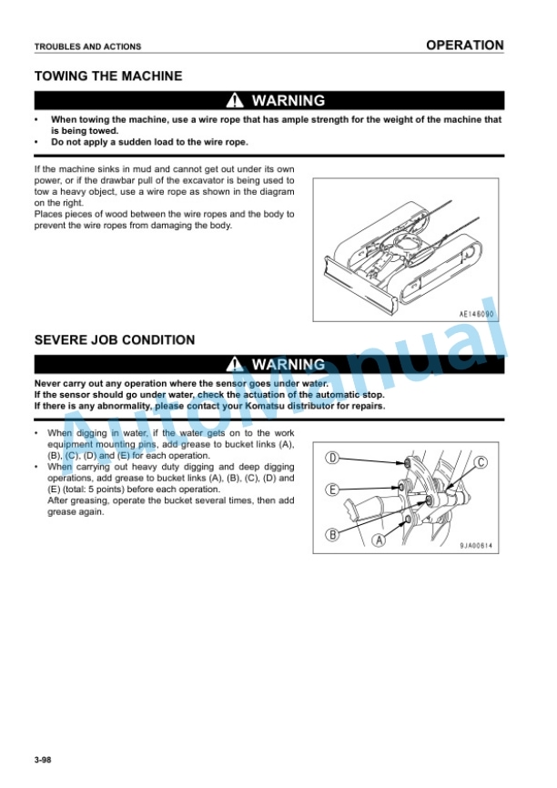 Komatsu PC58UU-3 Hydraulic Excavator Operation and Maintenance Manual SEAM040500T 4 Komatsu PC58UU-3 Hydraulic Excavator Operation and Maintenance Manual SEAM040500T - Image 4