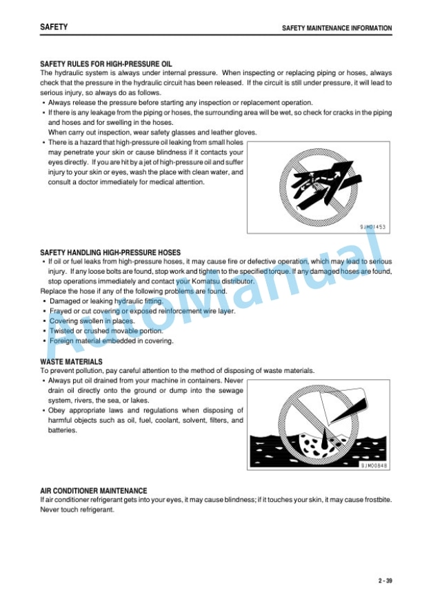 Komatsu PC58UU-3 Hydraulic Excavator Operation and Maintenance Manual SEAM040504T 2 Komatsu PC58UU-3 Hydraulic Excavator Operation and Maintenance Manual SEAM040504T - Image 2