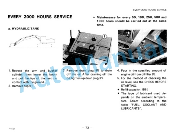 Komatsu PC60-5, PC60L-5, PC60U-5 Hydraulic Excavator Operation and Maintenance Manual SEAM02010502 4 Komatsu PC60-5, PC60L-5, PC60U-5 Hydraulic Excavator Operation and Maintenance Manual SEAM02010502 - Image 4
