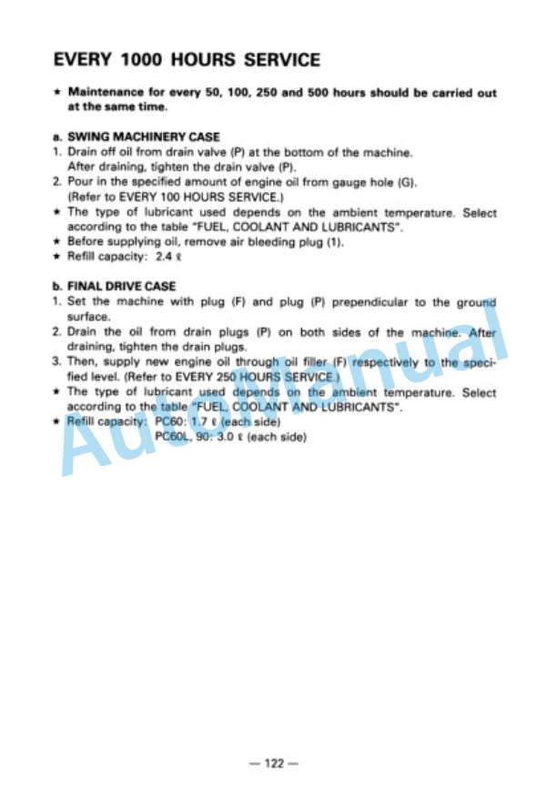 Komatsu PC60-6, PC60L-6, PC90-1 Hydraulic Excavator Operation and Maintenance Manual SEAM02010602 4 Komatsu PC60-6, PC60L-6, PC90-1 Hydraulic Excavator Operation and Maintenance Manual SEAM02010602 - Image 4