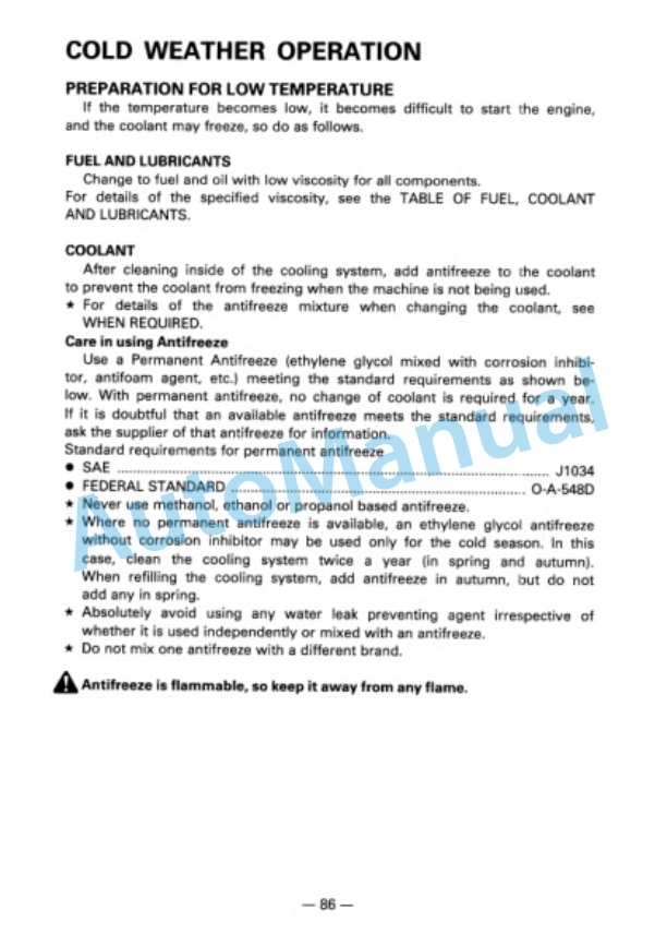 Komatsu PC60-6, PC60L-6, PC90-1 Hydraulic Excavator Operation and Maintenance Manual SEAM02010604 3 Komatsu PC60-6, PC60L-6, PC90-1 Hydraulic Excavator Operation and Maintenance Manual SEAM02010604 - Image 3