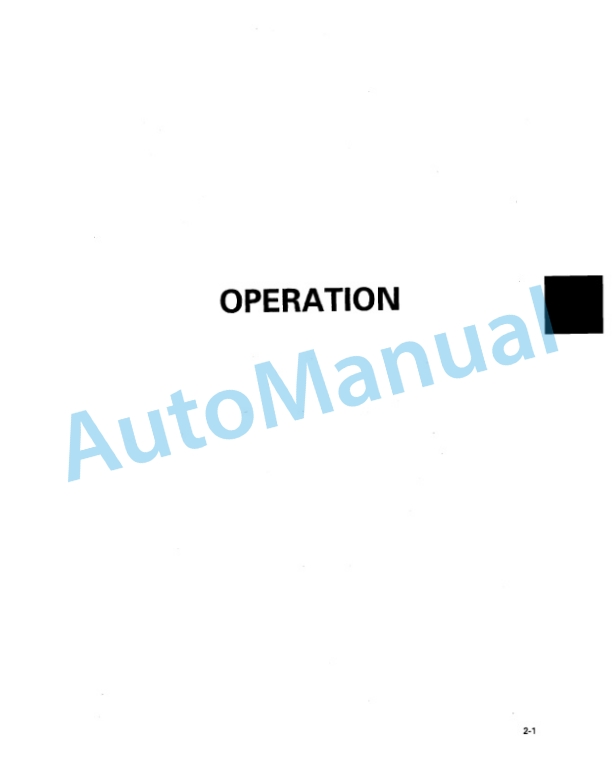 Komatsu PC60-7 Hydraulic Excavator Operation and Maintenance Manual SEAM009600 2 Komatsu PC60-7 Hydraulic Excavator Operation and Maintenance Manual SEAM009600 - Image 2