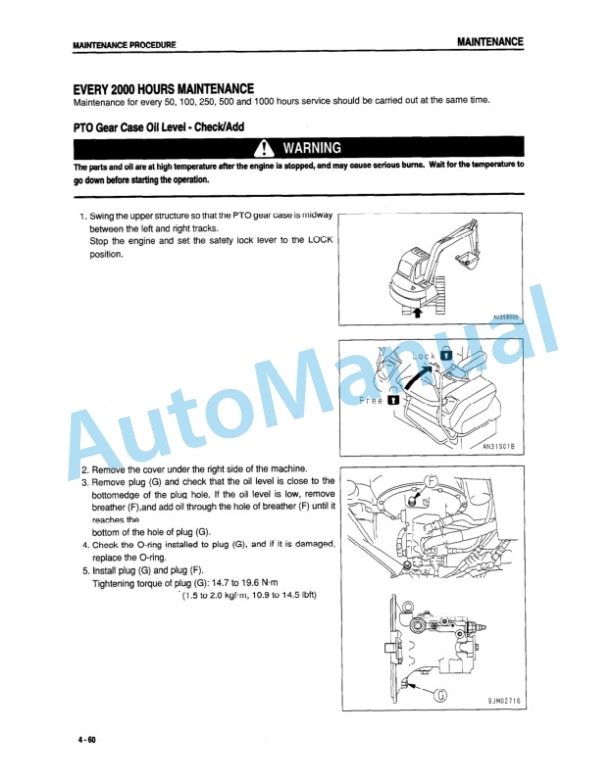 Komatsu PC60-7 Hydraulic Excavator Operation and Maintenance Manual SEAM034100 5 Komatsu PC60-7 Hydraulic Excavator Operation and Maintenance Manual SEAM034100 - Image 5