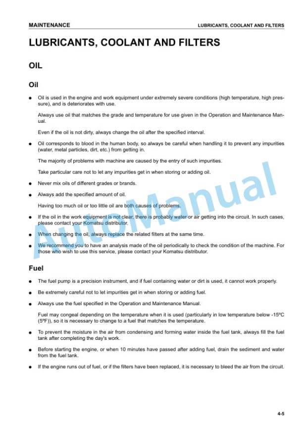 Komatsu PC60-7 Hydraulic Excavator Operation and Maintenance Manual SEAM034104T 4 Komatsu PC60-7 Hydraulic Excavator Operation and Maintenance Manual SEAM034104T - Image 4
