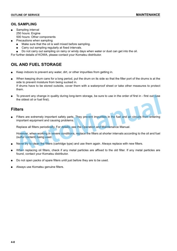 Komatsu PC60-7 Hydraulic Excavator Operation and Maintenance Manual SEAM034106T 4 Komatsu PC60-7 Hydraulic Excavator Operation and Maintenance Manual SEAM034106T - Image 4