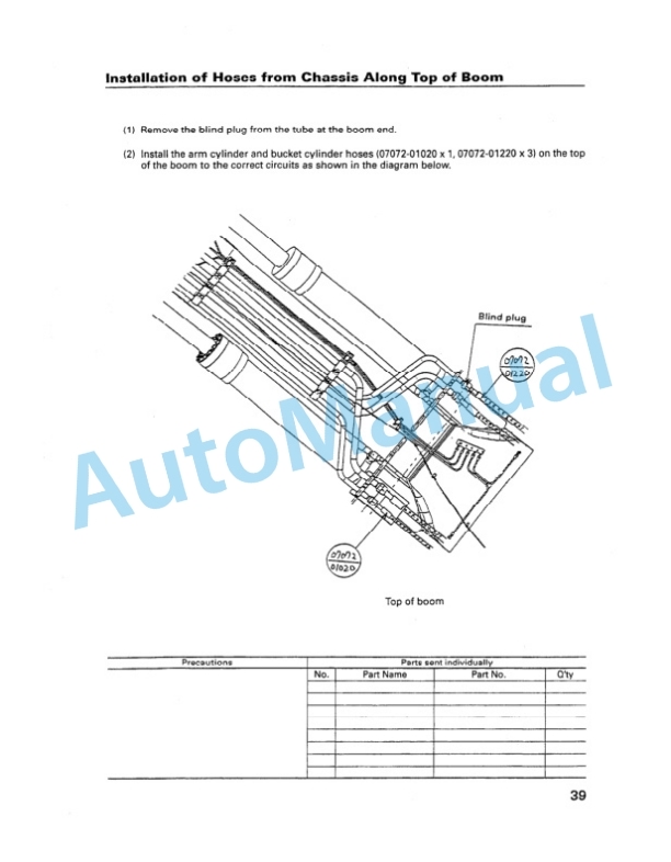 Komatsu PC600-6 Hydraulic Excavator Field Assembly Manual SEAW001700 5 Komatsu PC600-6 Hydraulic Excavator Field Assembly Manual SEAW001700 - Image 5