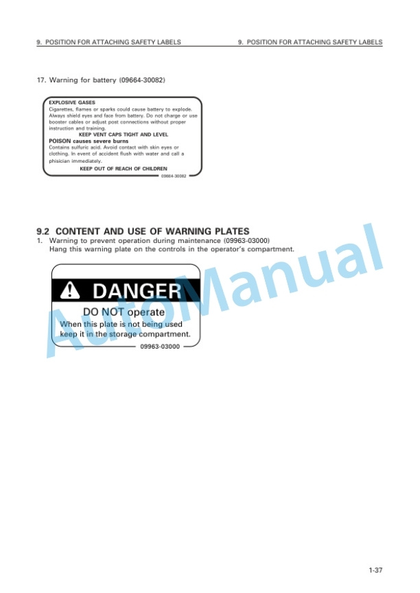 Komatsu PC600-6, PC600LC-6 Avance Hydraulic Excavator Operation and Maintenance Manual SEAM022100 2 Komatsu PC600-6, PC600LC-6 Avance Hydraulic Excavator Operation and Maintenance Manual SEAM022100 - Image 2