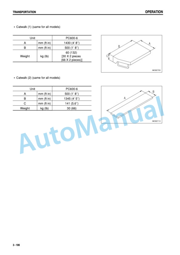 Komatsu PC600-6, PC600LC-6 Avance Hydraulic Excavator Operation and Maintenance Manual SEAM046200T 4 Komatsu PC600-6, PC600LC-6 Avance Hydraulic Excavator Operation and Maintenance Manual SEAM046200T - Image 4