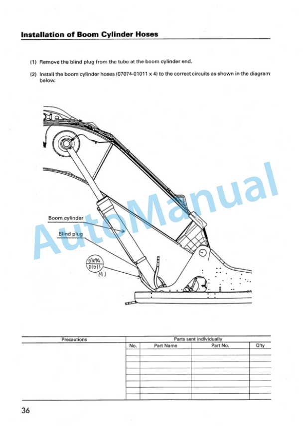 Komatsu PC600-6, PC600LC-6 Hydraulic Excavator Field Assembly Instruction SEAW002802 3 Komatsu PC600-6, PC600LC-6 Hydraulic Excavator Field Assembly Instruction SEAW002802 - Image 3