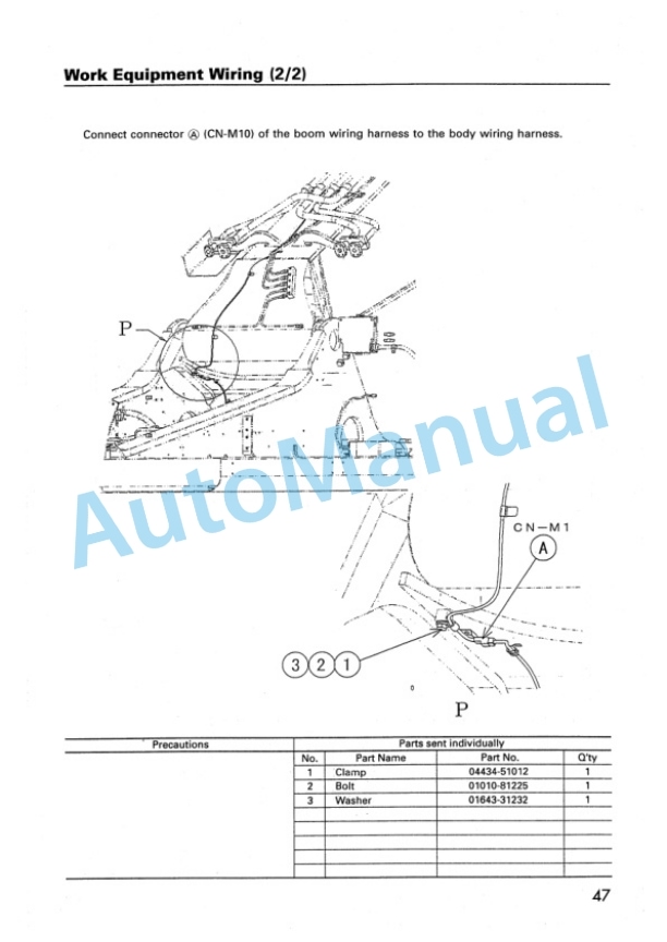 Komatsu PC600-6, PC600LC-6 Hydraulic Excavator Field Assembly Manual SEAW002802 3 Komatsu PC600-6, PC600LC-6 Hydraulic Excavator Field Assembly Manual SEAW002802 - Image 3