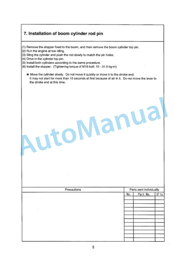 Komatsu PC600-6, PC600LC-6 Hydraulic Excavator Field Assembly Manual SEAW004900 2 Komatsu PC600-6, PC600LC-6 Hydraulic Excavator Field Assembly Manual SEAW004900 - Image 2