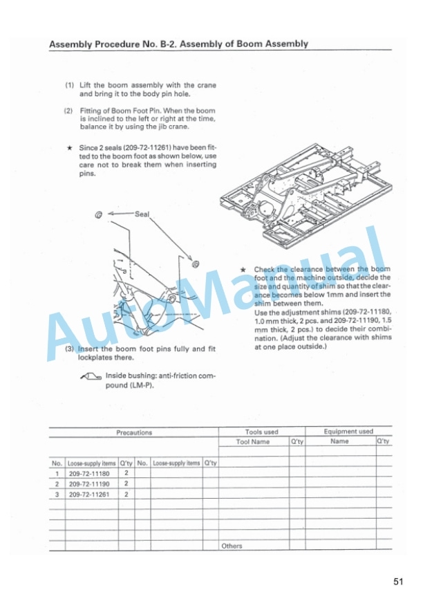 Komatsu PC600-7 Hydraulic Excavator Field Assembly Instruction GEN00013-01 4 Komatsu PC600-7 Hydraulic Excavator Field Assembly Instruction GEN00013-01 - Image 4