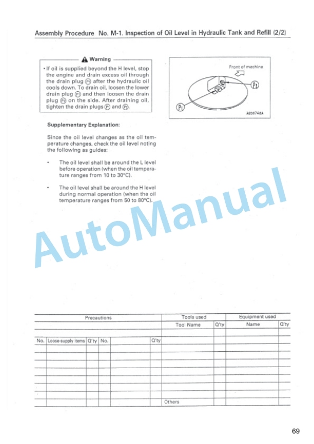 Komatsu PC600-7 Hydraulic Excavator Field Assembly Instruction GEN00013-01 5 Komatsu PC600-7 Hydraulic Excavator Field Assembly Instruction GEN00013-01 - Image 5