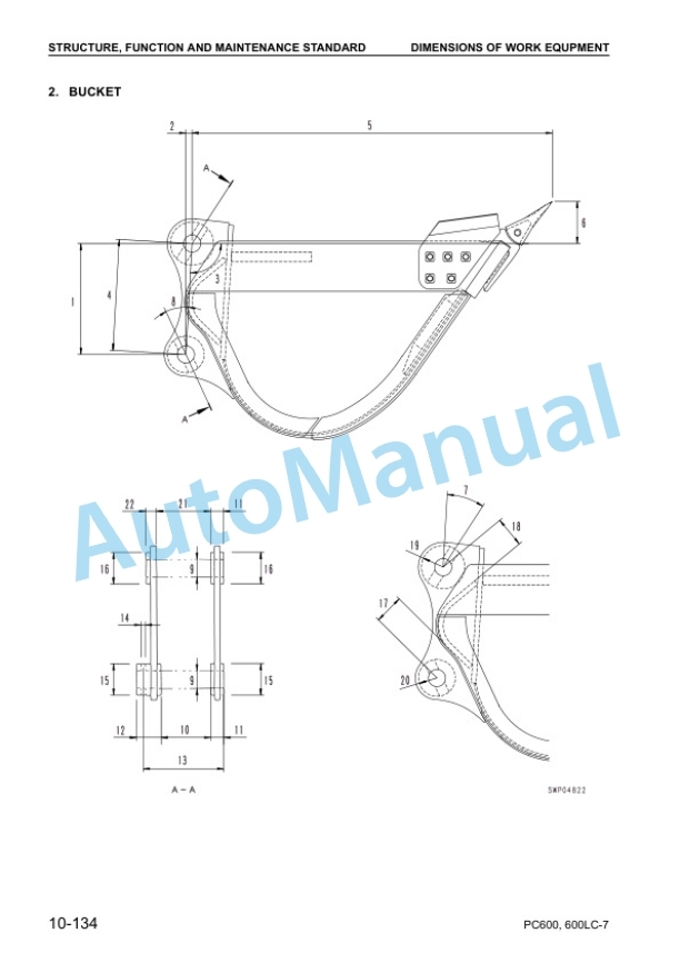 Alternative view of Komatsu PC600-7, PC600LC-7 Shop Manual SEBM031206