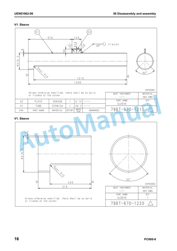 Komatsu PC600-8, PC600LC-8 Galeo Hydraulic Excavator Shop Manual UEN00128-01 5 Komatsu PC600-8, PC600LC-8 Galeo Hydraulic Excavator Shop Manual UEN00128-01 - Image 5