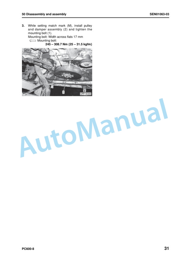 Komatsu PC600-8, PC600LC-8 Hydraulic Excavator Shop Manual SEN00128-25 5 Komatsu PC600-8, PC600LC-8 Hydraulic Excavator Shop Manual SEN00128-25 - Image 5
