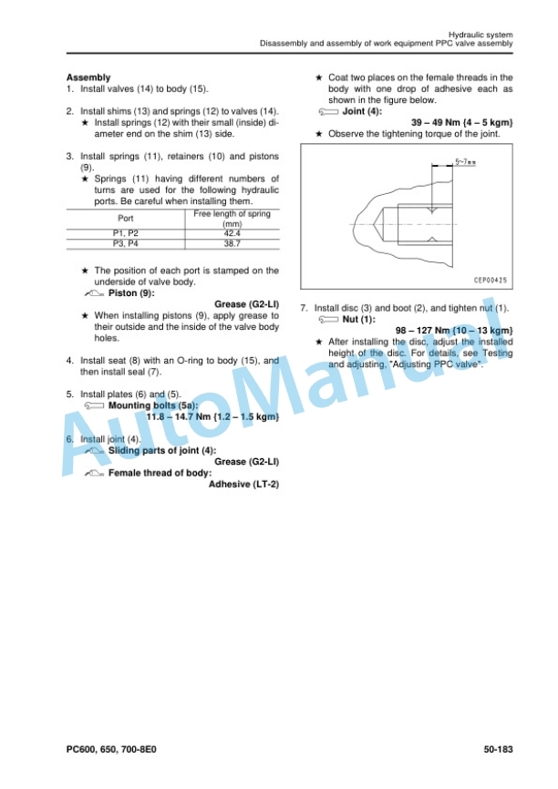 Komatsu PC600-8E0, PC600LC-8E0, PC650-8E0, PC650LC-8E0, PC700LC-8E0 Hydraulic Excavator Shop Manual SEN05377-04 5 Komatsu PC600-8E0, PC600LC-8E0, PC650-8E0, PC650LC-8E0, PC700LC-8E0 Hydraulic Excavator Shop Manual SEN05377-04 - Image 5