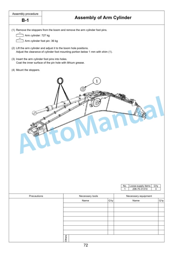 Komatsu PC600-8R1, PC600LC-8R1, PC700LC-8R Hydraulic Excavator Field Assembly Manual GEN00103-03 3 Komatsu PC600-8R1, PC600LC-8R1, PC700LC-8R Hydraulic Excavator Field Assembly Manual GEN00103-03 - Image 3