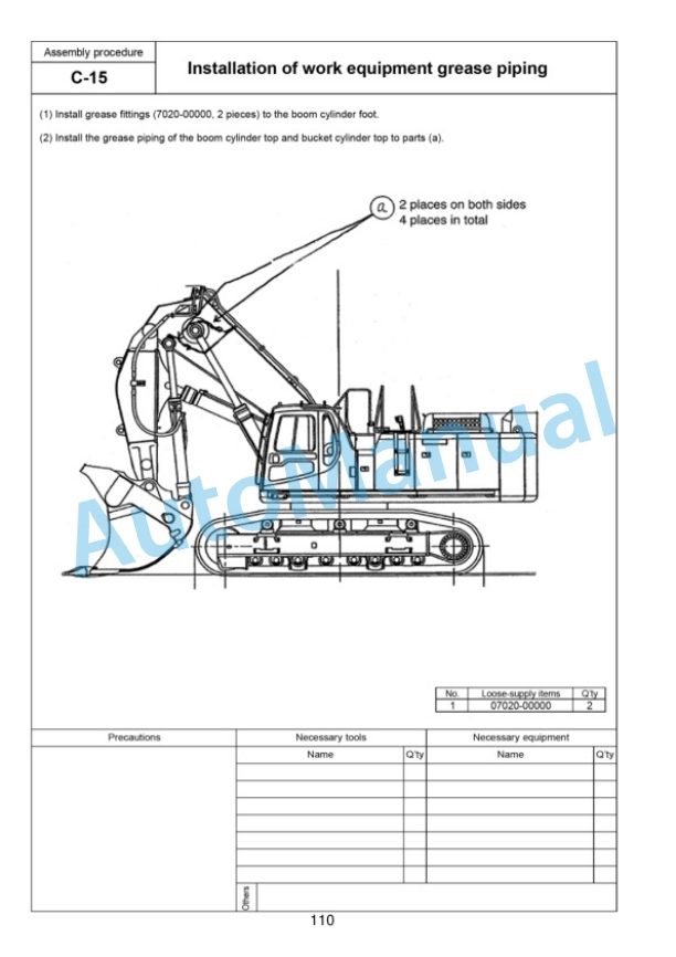 Komatsu PC600-8R1, PC600LC-8R1, PC700LC-8R Hydraulic Excavator Field Assembly Manual GEN00103-03 4 Komatsu PC600-8R1, PC600LC-8R1, PC700LC-8R Hydraulic Excavator Field Assembly Manual GEN00103-03 - Image 4