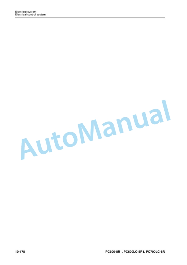 Alternative view of Komatsu PC600-8R1, PC600LC-8R1, PC700LC-8R Hydraulic Excavator Shop Manual SEN05660-06