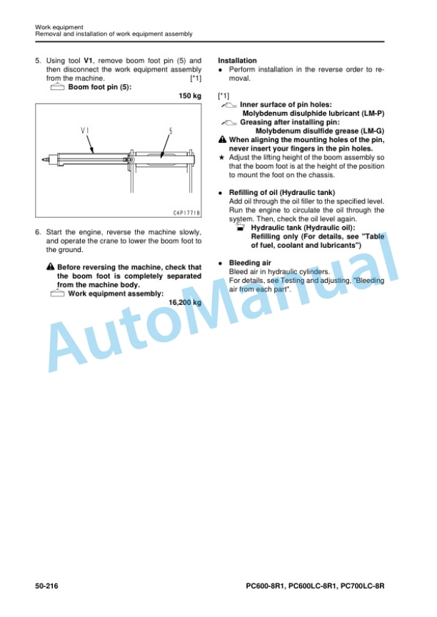 Komatsu PC600-8R1, PC600LC-8R1, PC700LC-8R Hydraulic Excavator Shop Manual SEN05660-09 5 Komatsu PC600-8R1, PC600LC-8R1, PC700LC-8R Hydraulic Excavator Shop Manual SEN05660-09 - Image 5