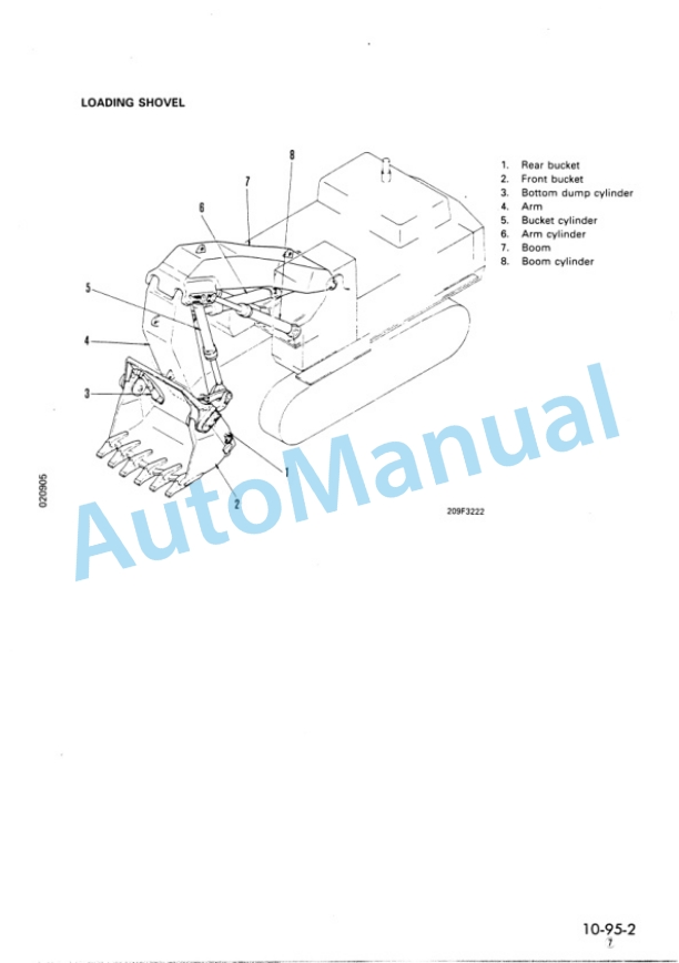 Alternative view of Komatsu PC650-5, PC710-5 Hydraulic Excavator Shop Manual SEBM000607