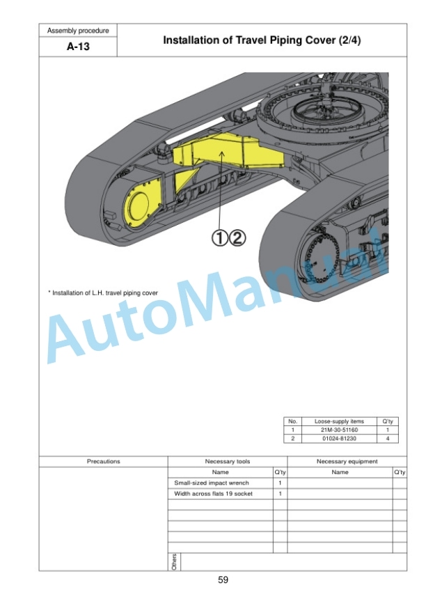 Komatsu PC650LC-11 Hydraulic Excavator Field Assembly Instruction GEN00149-01 3 Komatsu PC650LC-11 Hydraulic Excavator Field Assembly Instruction GEN00149-01 - Image 3
